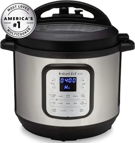 Miniatura 2 de Instant Pot Duo Crisp - Freidora de aire y olla a presión eléctrica combo 11 en 1 con tapas multicocina que fríe al aire, vaporiza, cocina lenta