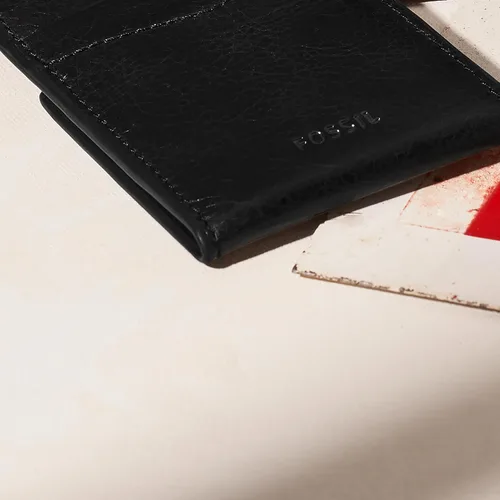 Miniatura 5 de Fossil Funda magnética minimalista de cuero para hombre con clip para dinero bolsillo frontal cartera para hombres