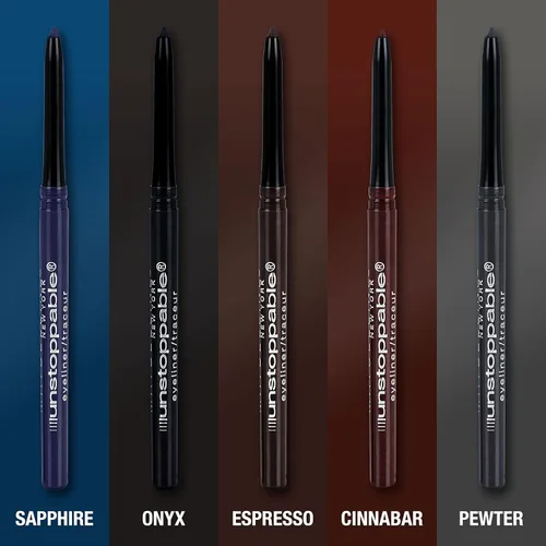Miniatura 5 de Maybelline Lápiz Delineador de Ojos Mecánico Marrón Impermeable Unstoppable, Fácil de Aplicar, Deslizamiento Suave, Hasta 24 Horas de Uso, Cinnabar