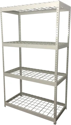 SafeRacks Estantería de garaje – Estante de almacenamiento que soporta 300 libras por estante – Todos los estantes de acero para almacenamiento –