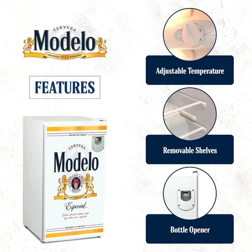 Miniatura 5 de Refrigerador Modelo – Mini refrigerador para cocina, dormitorio, oficina, dormitorios, cuarto, almacenamiento fresco para vino, bebidas, bebidas
