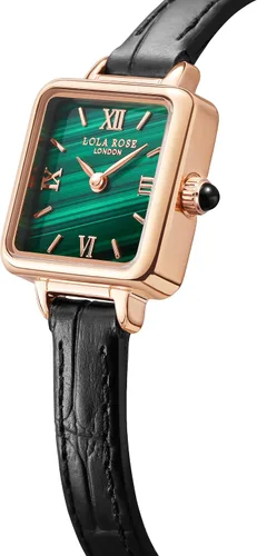 Miniatura 2 de Lola Rose Dainty Women's Wrist Watch Green Malachite Dial, Wrapped by Stylish Gift Box, Elegant Present for Ladies and Loved Ones