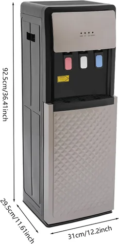 Miniatura 5 de Dispensador de enfriador de agua 3 en 1, dispensador de agua de pie de carga inferior para botellas de 5 galones, dispensador de agua caliente