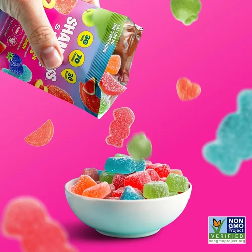 Miniatura 3 de Shameless Snacks Sweet & Sour All-Stars, paquete de variedad de caramelos de gomitas ácidos, saludable, vegano, sin gluten, bajo en azúcar