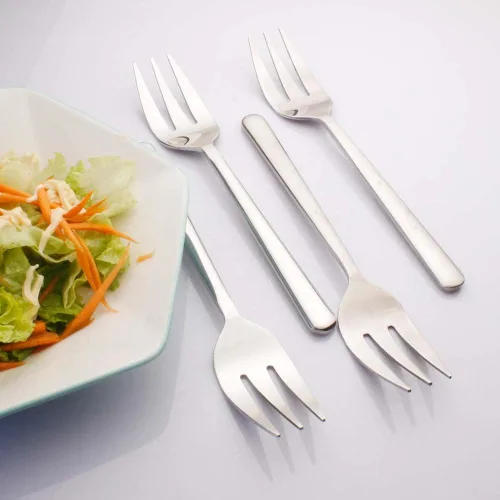 Miniatura 10 de Platos para servir, tenedores de acero inoxidable, utensilios de 9 pulgadas, para pasteles, mantequilla, pastelería, servidores