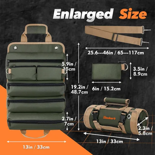 Miniatura 4 de Regalo del día del padre para marido, papá, hombres, bolsa de herramientas enrollable, regalo del día del padre de hija, esposa e hijo, regalos