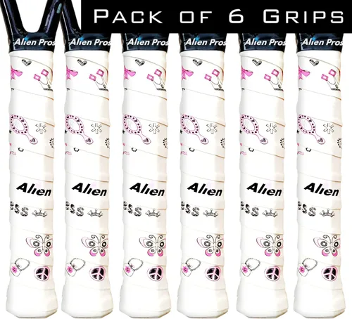 Miniatura 15 de ALIEN PROS Cinta de Agarre para Raqueta de Tenis (6 Agarres) Precortada y Sensación Seca Overgrip de Diseño para Tenis de Alto Rendimiento