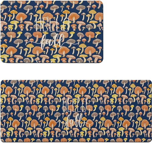 Miniatura 7 de Tapete de baño multicolor con hongos para bañera, tapete antideslizante de secado rápido y absorbente, de tierra de diatomeas, para fregadero
