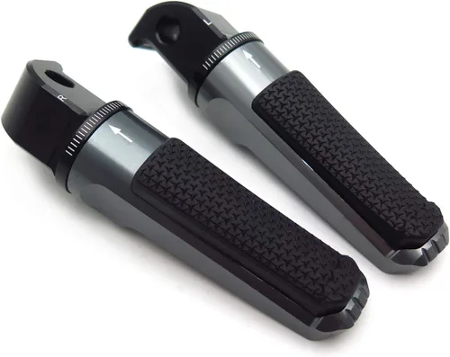 Miniatura 9 de Estriberas ajustables CNC Reposapiés Compatible con YZF TMAX XMAX N-MAX FZ1/FZ6 XJR1300/1200 MT03/MT07/MT09/MT10 [P/N: GZSP-SP-011-Y2]
