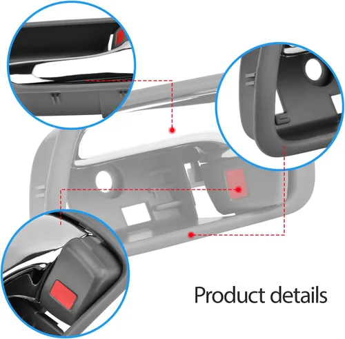 Miniatura 6 de Manijas de puerta interiores compatibles con Toyota Camry 2002-2006 Reemplazan 6920633040 69206AA021B2, delantera y trasera interior izquierdo