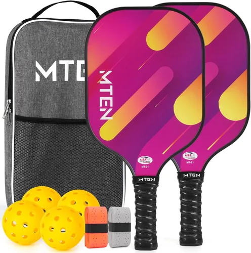 Miniatura 36 de Pickleball Paddles Set of 2 or 4, or Single Paddle – USAPA Approved Fiberglass Surface Pickleball Rackets Set for Men & Women azul (blue*1)