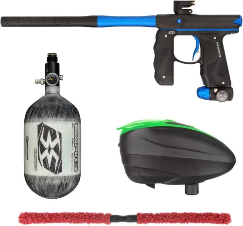 Miniatura 39 de Action Village Empire Mini GS TP Contender Kit de pistola de paintball con tanque 68/4500 Negro Polvo/Negro Polvo