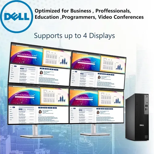 Miniatura 3 de Dell Pro Slim QCS1250 SFF Desktop (OptiPlex de próxima generación), 14ª generación i5-14500 (14 núcleos, hasta 5.0 GHz), 16 GB DDR5 RAM, 512 GB PCIe