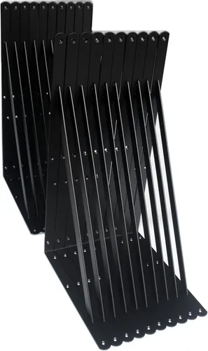 Paquete de 20 soportes de estante resistentes de 20 pulgadas de largo x 12 pulgadas de alto con tornillos, soportes de estante de metal, soportes