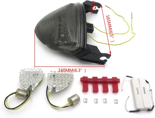 Miniatura 2 de SMT - Luz de freno trasera LED compatible con motocicleta Suzuki GSXR 1000 SMOKE 2005-2006 [B00XIRXOB4]