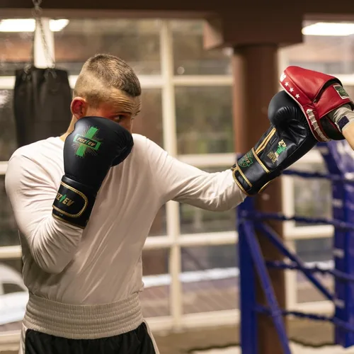 Miniatura 5 de Guantes de boxeo para hombres y mujeres, guantes de entrenamiento profesionales para sparring, entrenamiento de bolsa pesada, guantes de enfoque