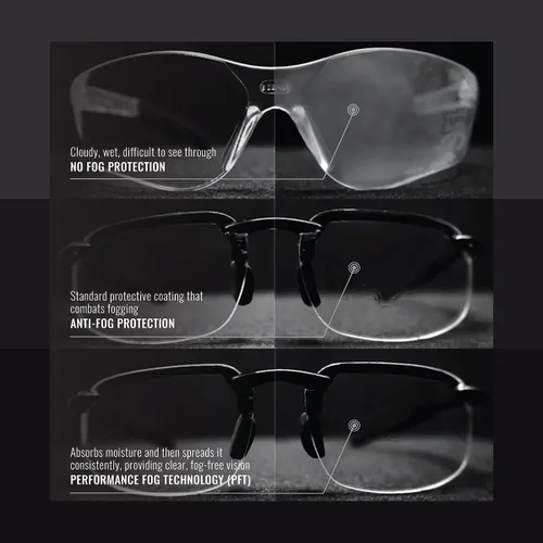 Miniatura 6 de Bullhead Safety - Lentes de seguridad polarizados con tecnología de niebla de rendimiento, lentes de luz azul con protección contra la luz UV