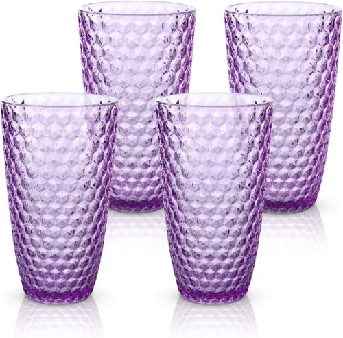 Miniatura 14 de BELLAFORTE Vaso corto de plástico Tritan inastillable, juego de 4, 12 onzas, vasos para beber Laguna Beach, vasos irrompibles para uso en interiores