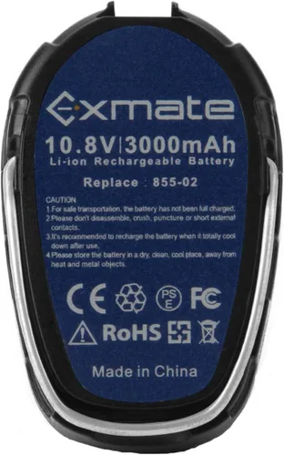 Miniatura 6 de Exmate Batería de repuesto de iones de litio de 10.8V 3.0Ah compatible con Dremel 855-01 855-02 8000-01 8001-01 8001-02 10.8v batería de iones