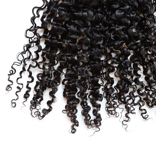 Miniatura 9 de Extensiones de cabello humano rizado con clip, brasileño, virgen, afroamericano, 4B 4C, natural, para mujeres negras (10 pulgadas, 3B 3C)