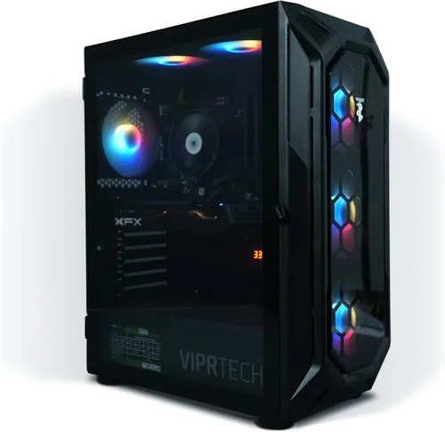 ViprTech Rebel 3.0 Gaming PC - AMD Ryzen 5 (4.2Ghz Turbo), RTX 3060 12GB, 32GB DDR4 3200, 1TB NVMe SSD, Bluetooth, listo para VR, transmisión, RGB,