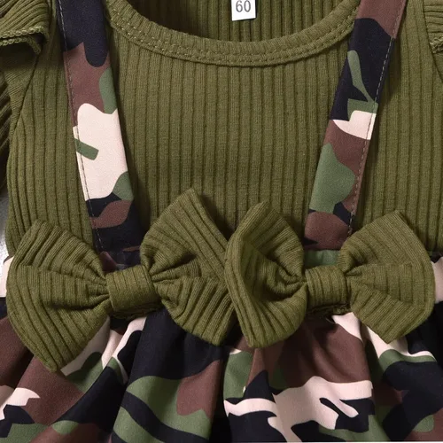 Miniatura 153 de Unutiylo Ropa de bebé recién nacida prematura con tirantes, traje de otoño e invierno, traje de manga larga con volantes