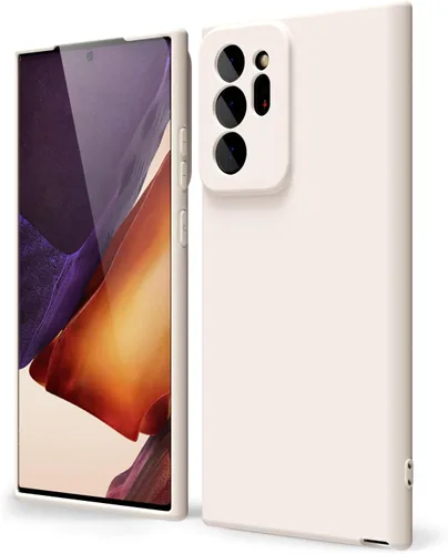 Miniatura 40 de oakxco Funda para teléfono Samsung Galaxy Note 20 Ultra de silicona líquida, bonita funda delgada y fina de goma suave TPU lisa y suave de gel