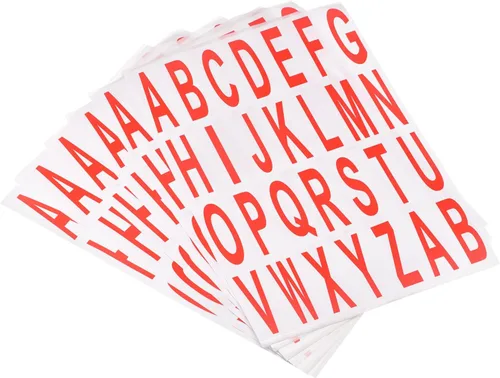 Miniatura 10 de MECCANIXITY Adhesivos de letras del alfabeto negro, etiqueta adhesiva de vinilo de PVC para buzón, dirección, ventana, puerta, paquete de 10