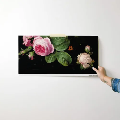 Miniatura 7 de Spoonflower Papel tapiz autoadhesivo para despegar y pegar, rosas oscuras, diseño floral, vintage, tamaño mediano, grande, extraíble, personalizable