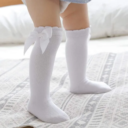 Miniatura 15 de DRESHOW BQUBO - Calcetines de punto para bebé, calcetines de algodón para niñas pequeñas