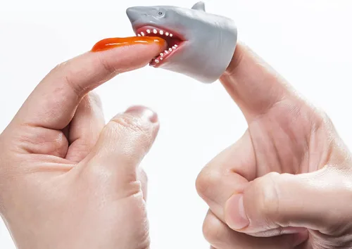 Miniatura 5 de Juego de Marionetas de Dedo de Tiburón, Accesorios de Teatro para Espectáculo de Marionetas de Animales del Océano, Juguetes Novedosos Regalos