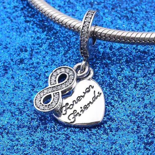 Miniatura 4 de Dijes de plata de ley 925 para pulseras y collares, letras familiares, colgantes de avión, cuentas de viaje, dijes de árbol familiar, regalo