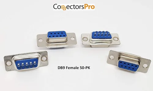 Miniatura 3 de PC Accessories - DB9 hembra D-Sub conector tipo soldadura, paquete de 50