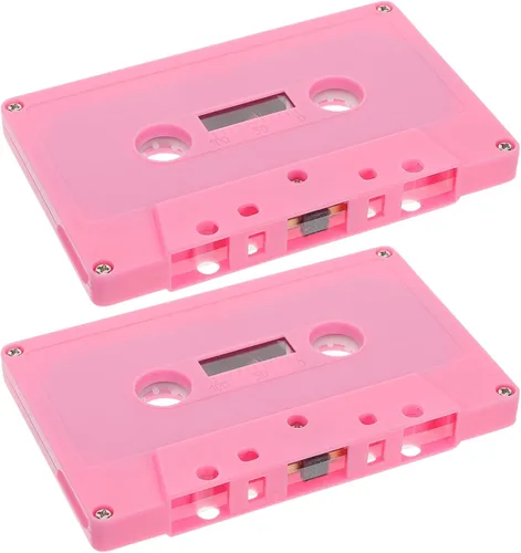Toddmomy 2 unids Retro Cassette Cinta Decoración Música Fiesta Suministros Vintage Casetes de Audio Vacío DIY Cinta Decoración