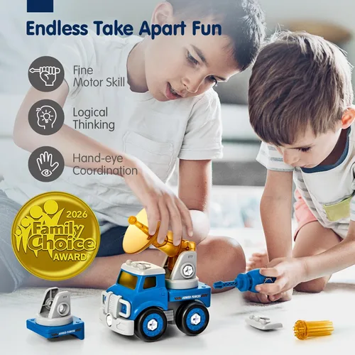 Miniatura 3 de CubicFun - Juguete de robot-vehículo para desmontar, 5 en 1, juguetes de construcción para niños de 5 años, multicolor