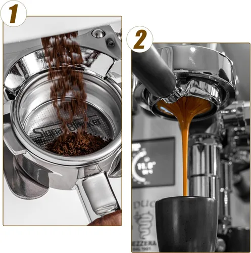 Miniatura 6 de Filtro de café expreso para cesta de 2.126 in: cesta de filtro de café de 2 tazas se adapta a Breville y la mayoría de portafiltros de 2.126 in