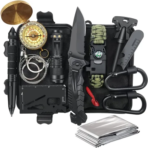 Regalos para hombres, papá, marido - Día de San Valentín, idea de regalos de aniversario y cumpleaños para él, novio, hombre - Kit de supervivencia