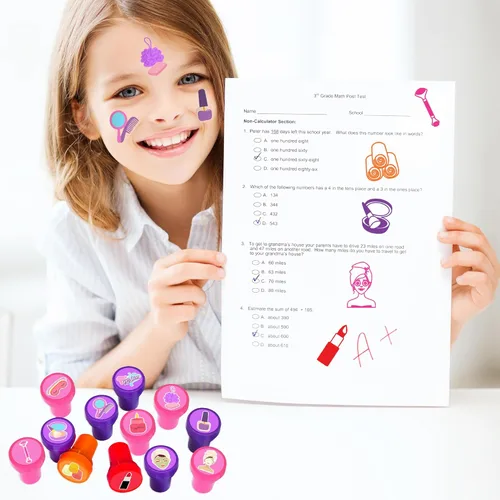 Miniatura 5 de 36 recuerdos de fiesta de spa, 24 tatuajes temporales y 12 sellos, ideal para fiestas de pijamas, decoración de tarjetas de cumpleaños, suministros