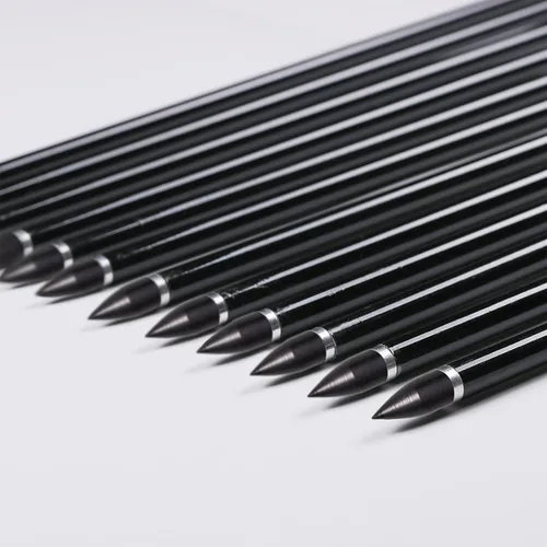 Miniatura 8 de 31Inch Carbon Arrows, Targeting Practice Hunting Arrow, Turkey Feather Fletching Arrow, with Removable Tips and nocks for Recurve & Compound Bow