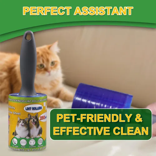 Miniatura 6 de Rodillo de pelusa para mascotas, paquete económico de 250 hojas, removedor de pelusa extra adhesivo para perros y gatos, ropa, muebles, sofás