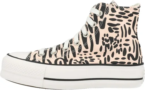 Miniatura 2 de Converse - Chuck Taylor All Star Tenis de mujer altos de plataforma con diseño de leopardo