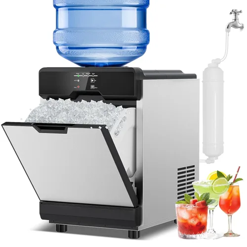 Miniatura 19 de Máquina de hielo Nugget para encimera 40 libras/día, contenedor de hielo de 10 libras, máquina de hielo de pellets suaves masticables de acero