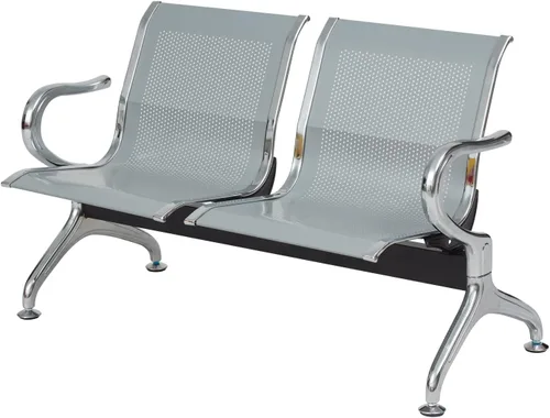 Miniatura 9 de Silla de sala de espera, banco de recepción del aeropuerto con brazos, sillas de recepción de invitados, silla de oficina, banco de vestíbulo, banco