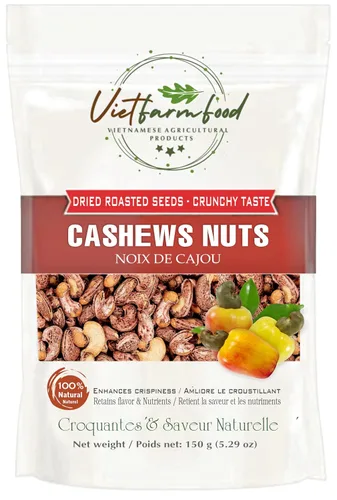 Miniatura 4 de SEMILLAS DE LOTUS CRISPY 5.29oz (150g) VIETFARMFOOD: Ligeramente fritas en aceite. Sin azúcar, dulzura natural, sabor graso característico