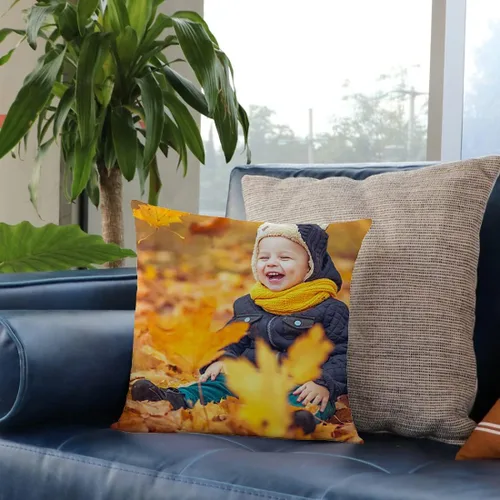 Miniatura 9 de Almohada personalizada: almohada personalizada con imagen y nombre, incluyendo funda e inserción. Impresión a todo color en ambos lados Funda ultra