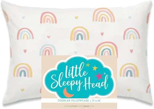 Miniatura 82 de Little Sleepy Head Funda de almohada para niños pequeños, 100% algodón y funda de almohada hipoalergénica para almohada de niños pequeños, funda