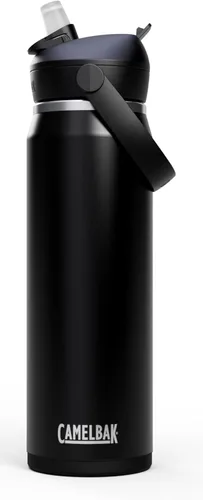 Miniatura 35 de CamelBak - Thrive - Botella de agua con tapa y pajilla, 20 onzas - Aislante de acero inoxidable, color negro