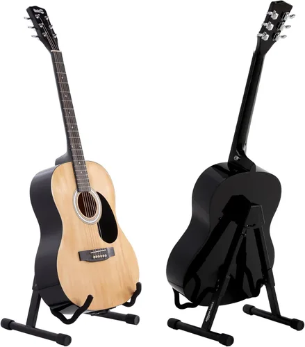 Miniatura 3 de Amazon Basics - Soporte plegable y ajustable con forma de A para guitarras acústicas y eléctricas con goma antideslizante y brazos de espuma suave