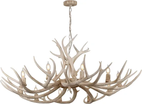 Miniatura 12 de JONATHAN Y JYL6301A Eldora - Candelabro LED ajustable de resina con asta de 26 pulgadas, 4 luces, glamour, rústico, cabaña, transicional, regulable