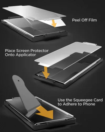 Miniatura 3 de MagFlex - Protector de pantalla para Samsung Galaxy S22 Ultra Matte (compatible con sensor de huellas dactilares), antirreflejos, flexible, a prueba